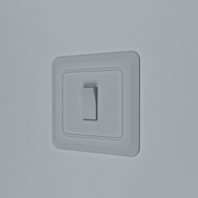 白色家居开关3D模型